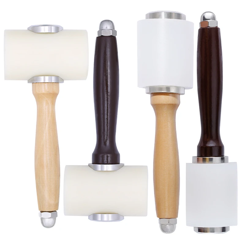 

SHWAKK Leather Seal Carving Hammer DIY Leather Craft Tools Dedicated Hammer Punch Hammer Hardware Installation Nylon Hammer