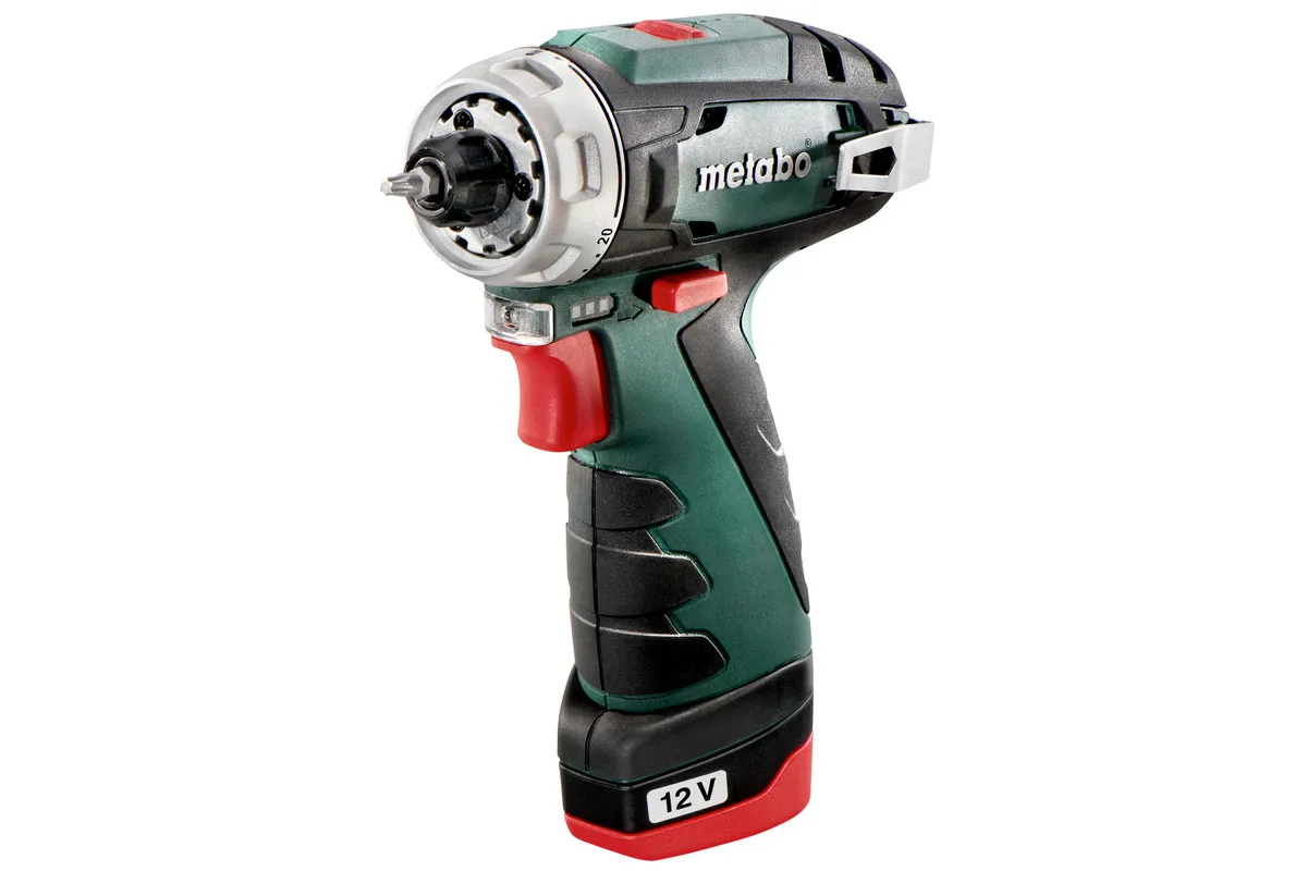 Аккумуляторная дрель-шуруповерт Metabo PowerMaxx BS Basic (600080500) 2 Акб (2А/ч) ЗУ в кейсе |