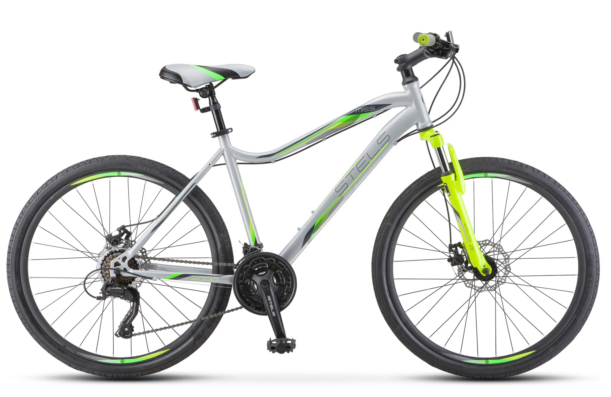 Велосипед Stels Miss 5000 MD 26 V011 фиолетовый/розовый 18&quot | Спорт и развлечения