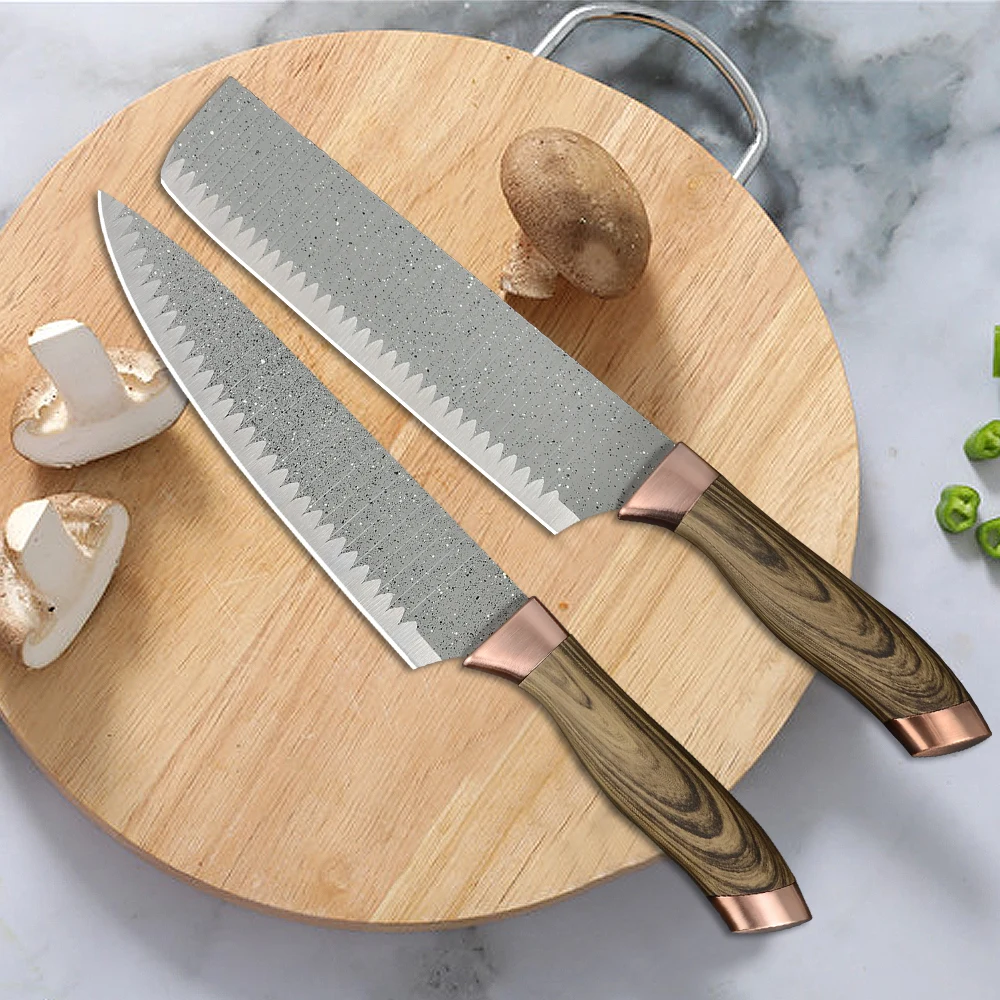 Набор кухонных ножей для шеф-повара полезный набор с ручкой из полипропилена +