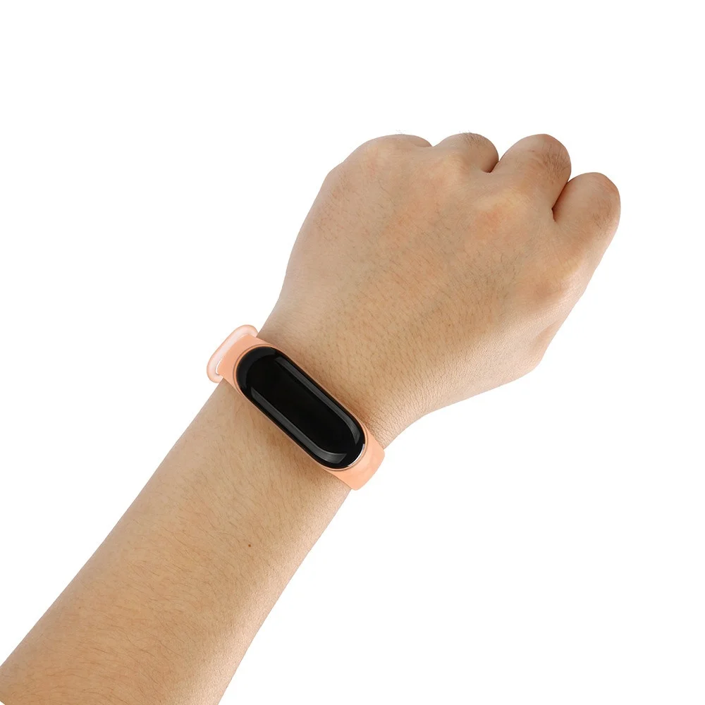 Ремешок для Mi Band 3/4 transparent silicone loop коричневый | Электроника