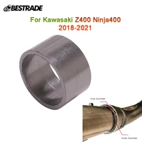 z400 graphite gasket ring for kawasaki ninja400 2018 2019 2020 2021 exhaust pipe muffler interface graphite gasket ring escape