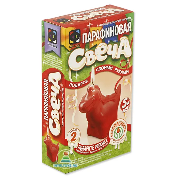Фантазер в современной обработке. Фигурные парафиновые звери. Набор для создания парафиновой свечи «Фантазер» елочка