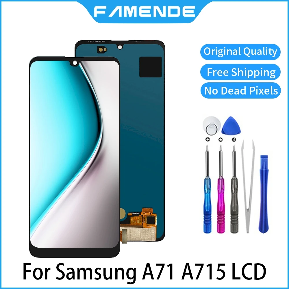 

ЖК-дисплей для Samsung Galaxy A71 A715F A715FD A715W A715X OLED ЖК-дисплей экран дигитайзер в сборе Замена