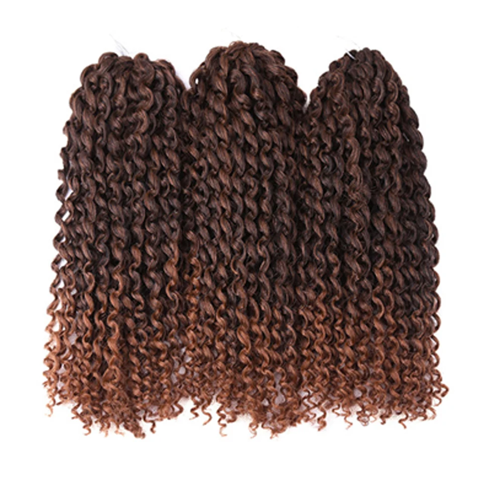 

Marley Bob Braids Crochet Hair Ombre Passion Twists Hair Synthetic Kinkly Curly Braiding Hair Extensions for Women Black
