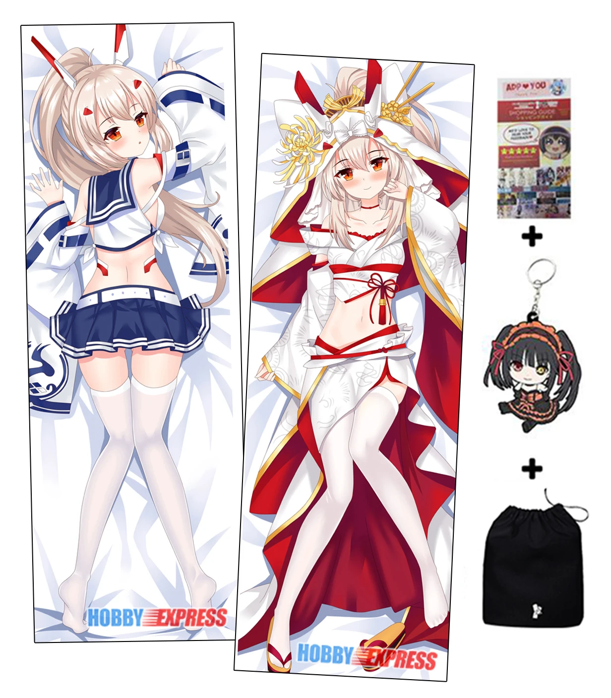 Наволочка для обнимания на тело в японском стиле Otaku Waifu|Наволочка| |