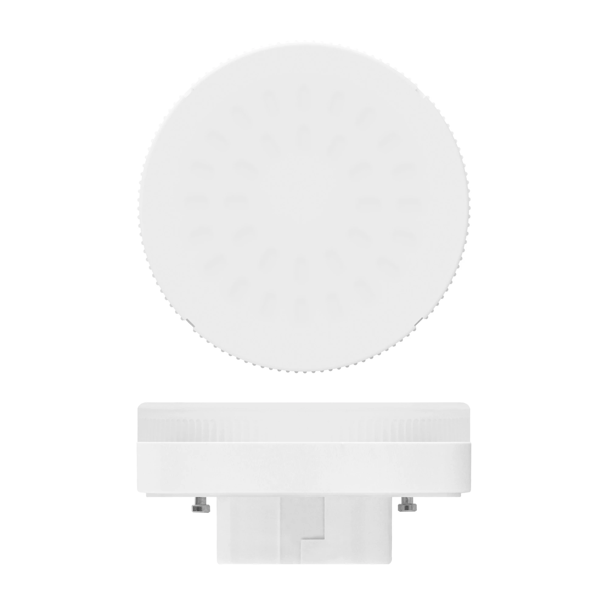 Лампочка светодиодная таблетка белая GX53 6W 3000K Uniel LED-GX53-6W/WW/GX53/FR PLZ01WH | Лампы и
