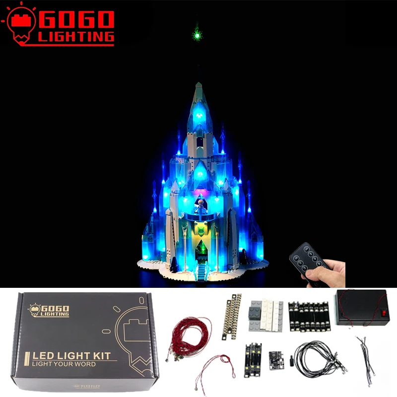 

GOGOLIGHTING Brand LED Light Up Kit For Lego 43197 For Architecture Ice Villa Castle Blocks Lamp Set Toy(Only Light No Model)