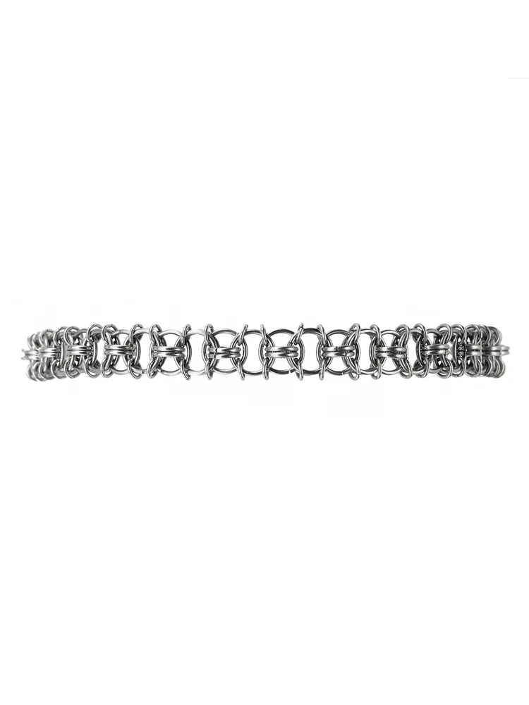 

Mavra ручной работы плетеная цепь Готический стиль колье ожерелье для женщин металлические украшения Бесплатная доставка