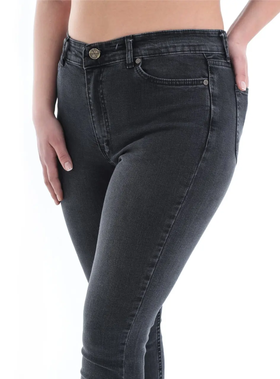 

Roxxlen Women Spring Summer Plus Size Black Pants % 75 Cotton % 23 Polyester % 2 Likra