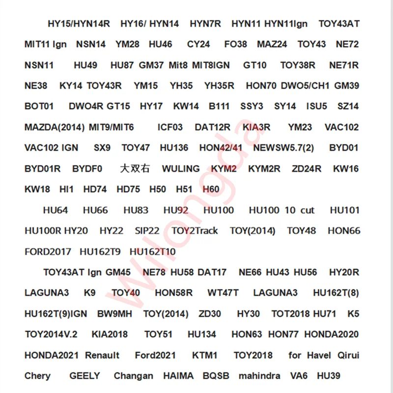 Инструмент lishi 2 в 1 NSN14 NSN11 HYN11 HY15 HY16 HY17 HU87 HU49 MIT11 MIT8 FO38 MAZ24 CY24 4R TOY38R HYN7R TOY43AT YM23 YM28 |
