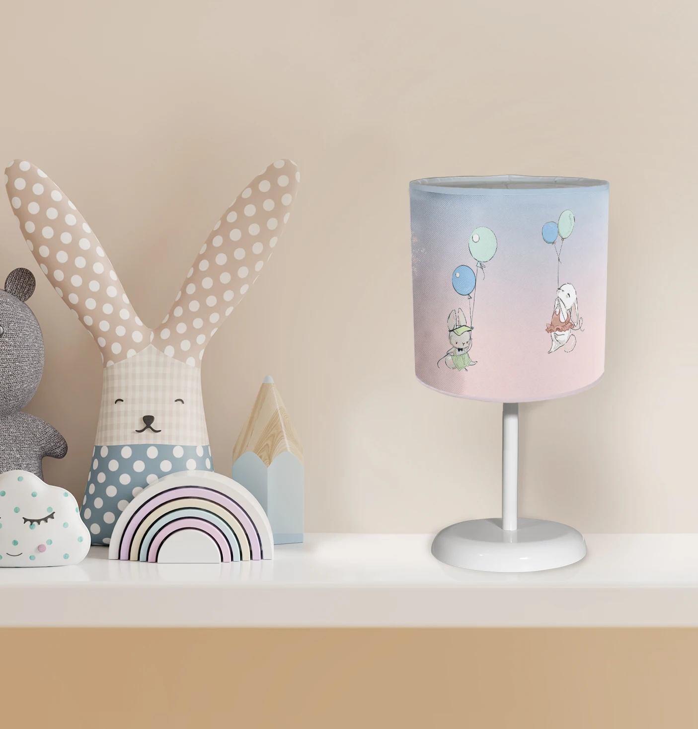 

kids room lampshade models decoration baby lighting light table lamp chandelier lampshade balloon rabbit cloud animal patterned