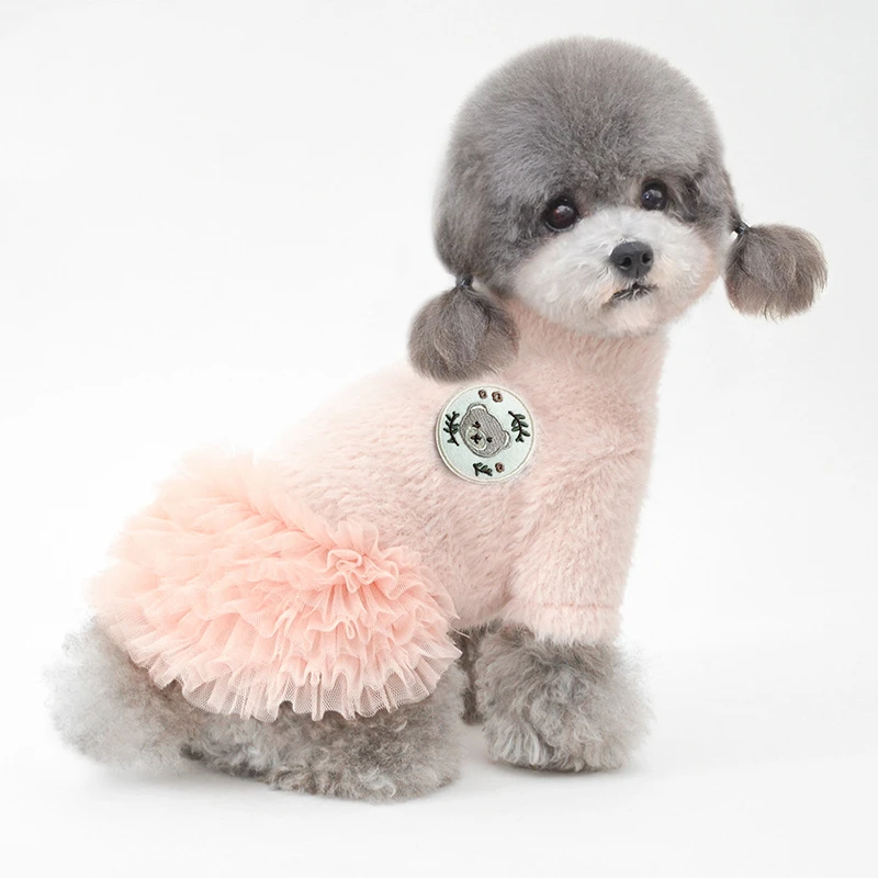 

Warm Fleece Pet Clothes Cute Classic Print Coat Small Medium Dog Cat Shirt Jacket Teddy