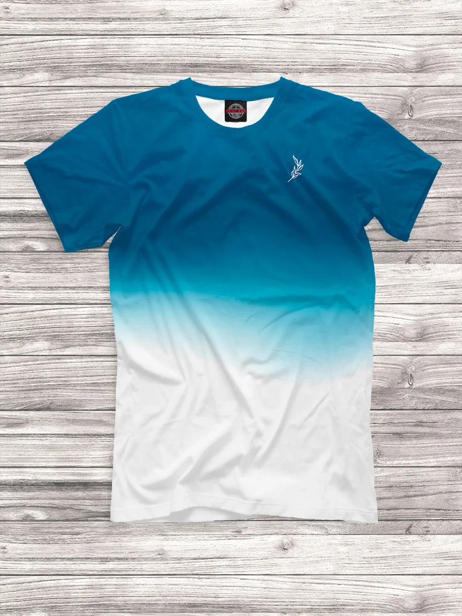 Мужская футболка с принтом Градиент | одежда