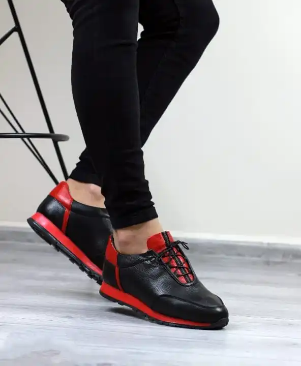 

Genuine Leather Handmade Men Sneaker Shoes