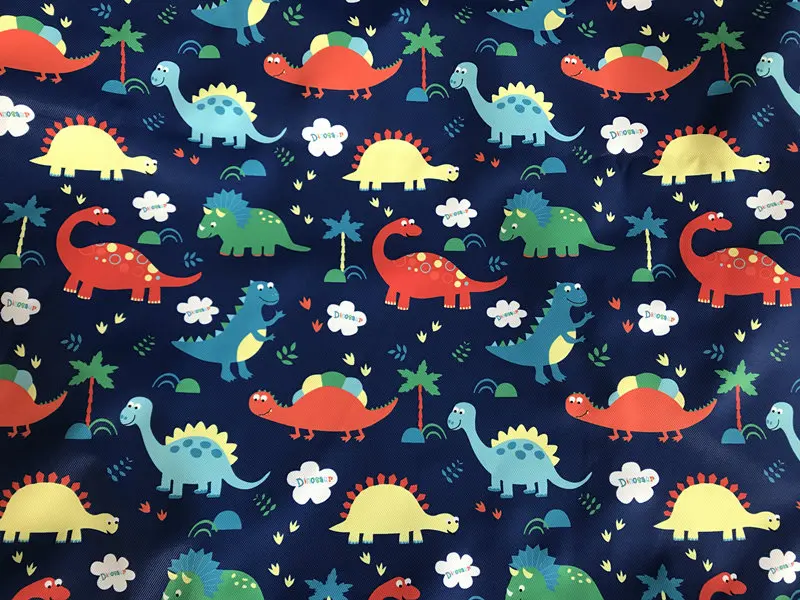 Ткань с принтом динозавра водонепроницаемая ткань для мальчиков детская фартука