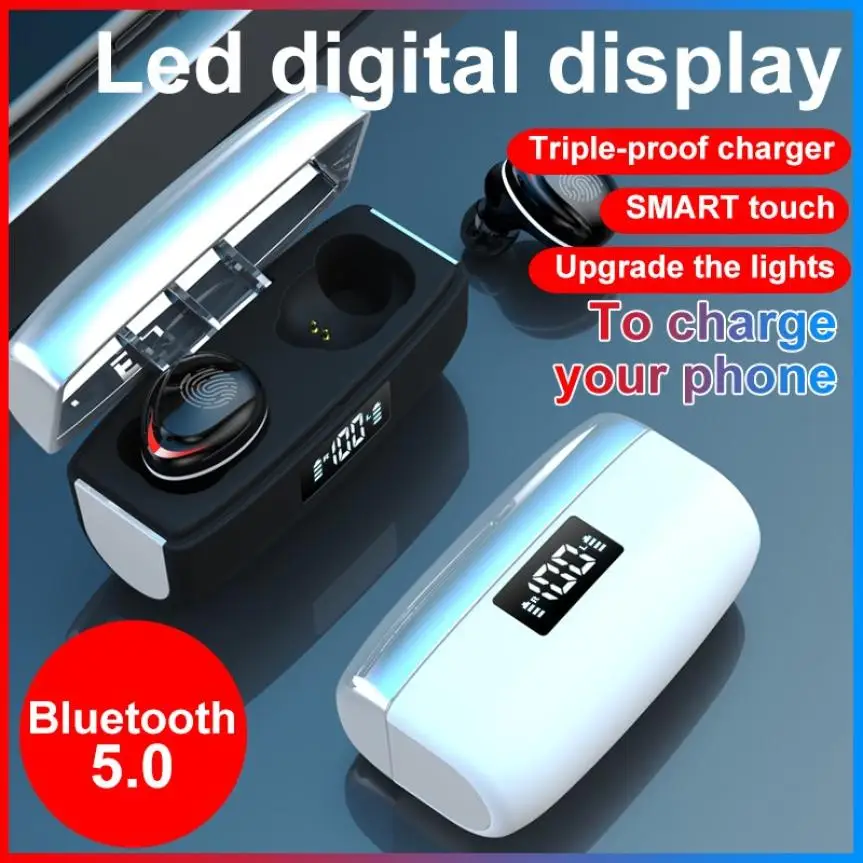 Новейшие беспроводные наушники Bluetooth спортивные мужские и женские с микрофоном