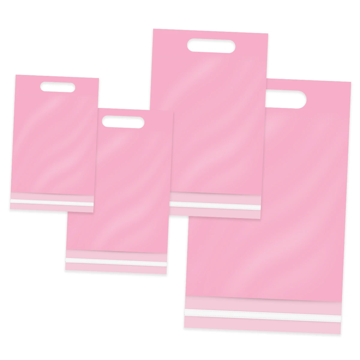 Полиэтиленовые пакеты с розовой ручкой пластиковые принтом спасибо