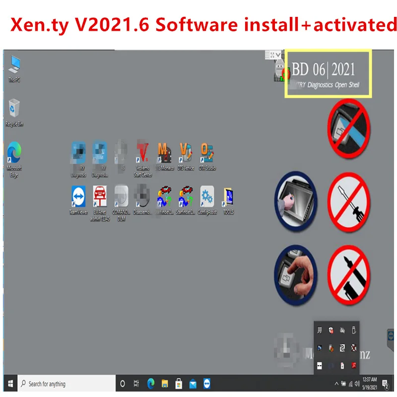 Newest version 2022.06 xentry das software remote install and activated WIN10 64bit profession system for MB STAR sd C4/C5/C6 - купить по