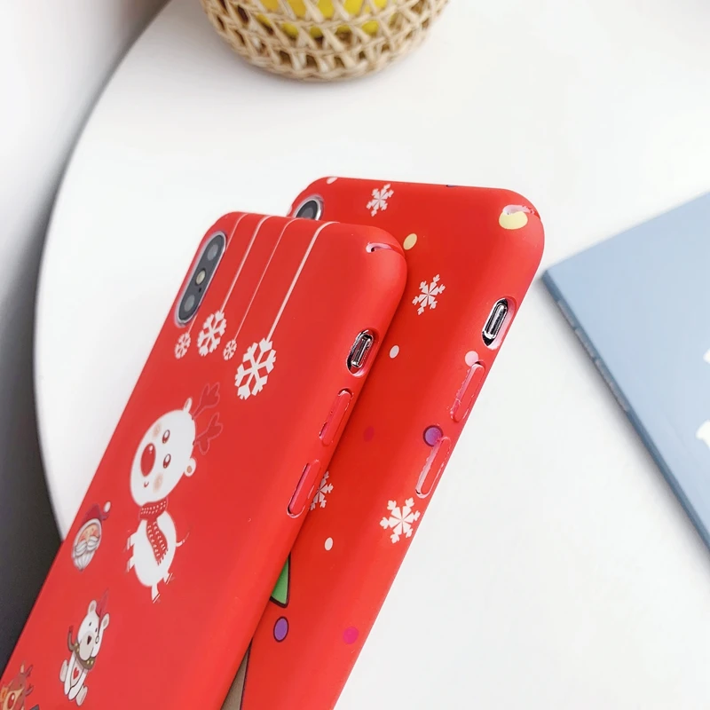 KISSCASE рельефный светящийся чехол для телефона с рождественским рисунком iPhone 11 XS MAX