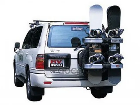 Крепление Для Лыж/Сноубродов На Запасное Колесо Rear Tire Mount Ski/Snowboard Rack (4 Пары Лыж/ 4