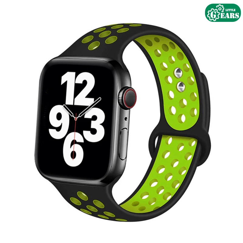 Совместимый ремешок для Apple Watch iWatch Series 1 / 2 3 4 5 | 38 40 42 44 мм сменный двухцветный