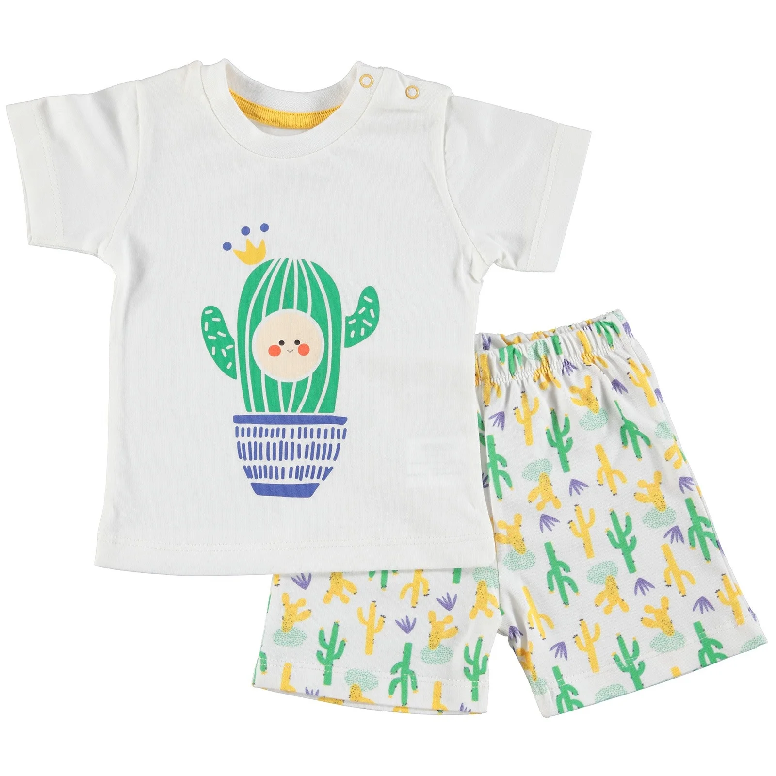 Ebebek HelloBaby/комплект из футболки и шорт с цветочным рисунком для маленьких