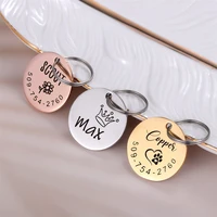 custom dog pet id tags engraved cats puppy personalized pets id name number address collar tag suppliers pendant accessories