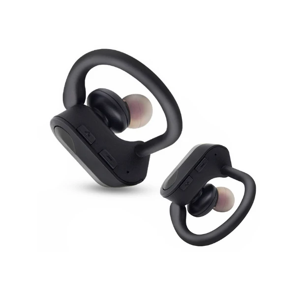LY-20 TWS БЕСПРОВОДНЫЕ стереофонические bluetooth-наушники наушники с ушками спортивные наушники bluetooth-гарнитура с микрофоном для всех смартфонов - Цвет: Черный