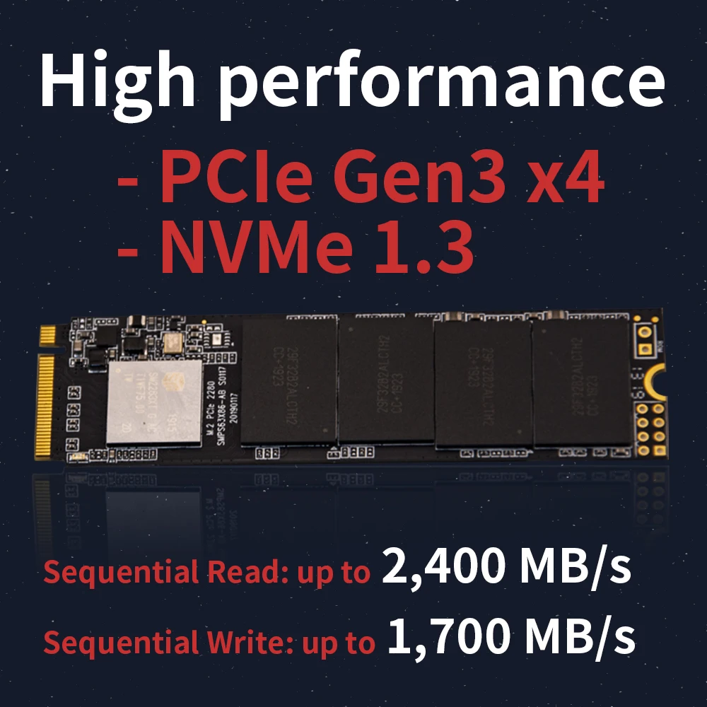 Kingchuxing M2 SSD NVMe 256 ГБ 512 1 ТБ 128 M.2 2280 PCIe Внутренний твердотельный накопитель для