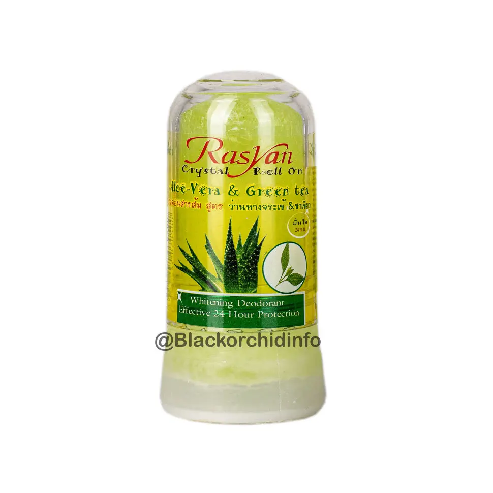 Rasyan Дезодорант-кристалл с алое вера и зеленым чаем / Crystal roll-on aloe-vera &amp gree 80 g