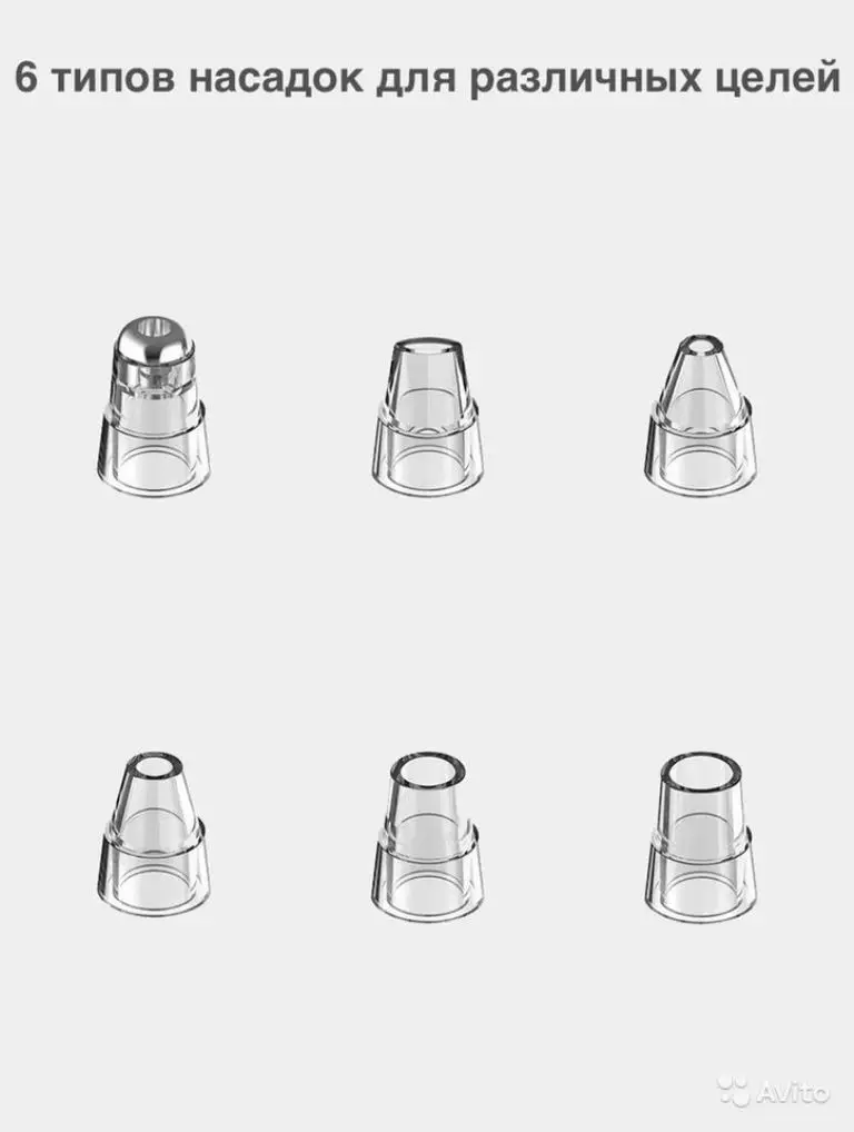 Вакуумный очиститель кожи и пор от черных точек с 6-ю насадками | Красота здоровье