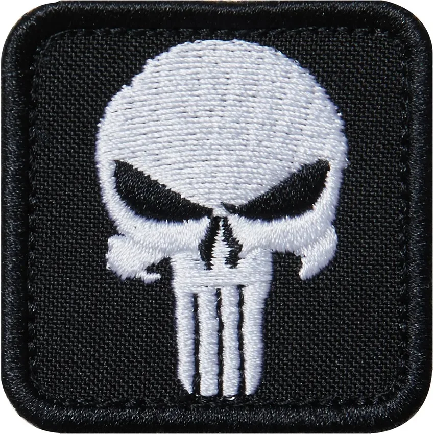 Нашивка (шеврон патч patch) &quotPunisher" вышивка на липучке 4.9 x см | Дом и сад