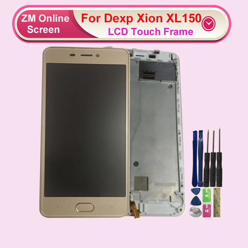 Для DEXP Ixion XL150 ЖК дисплей с сенсорным экраном рамкой дигитайзер в сборе 100%