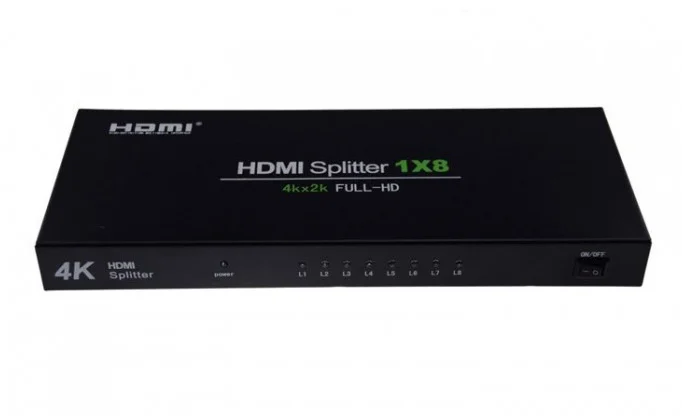 HDMI Разветвитель Splitter на 8 каналов 1 вход - выходов для распределения изображения