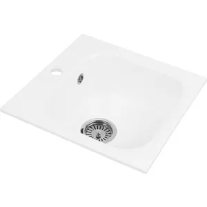 Kitchen sink aquagranitex M-43 (331) White tools overhead Sinks Fixture Home Improvement | Обустройство дома