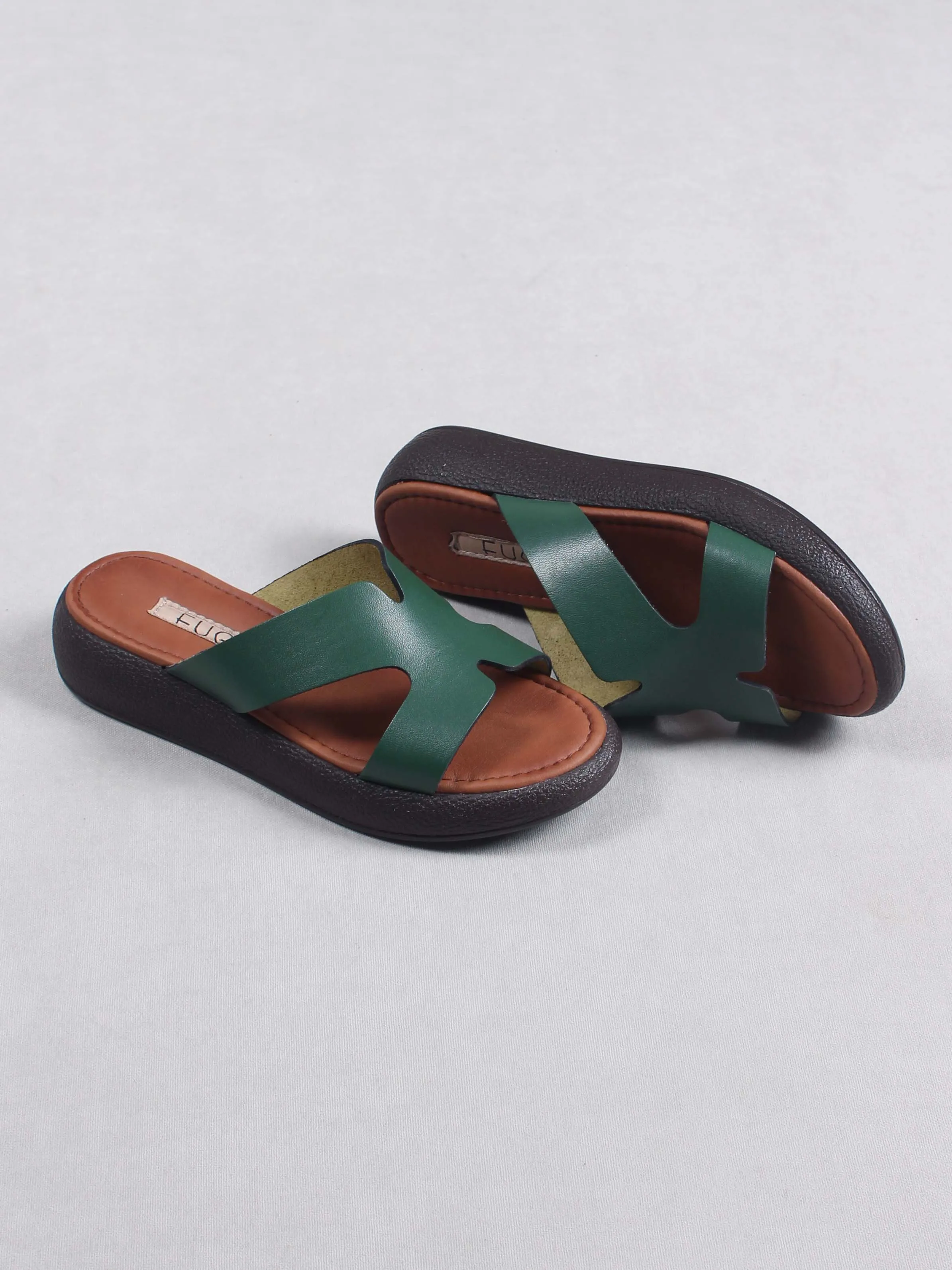 

Women's Slippers Green Modern Casual Low Heel Comfortable Summer Slippers 2021 Summer Season