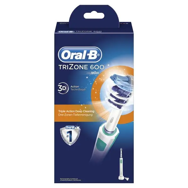 Электрическая зубная щетка Oral-B TriZone 600 Pro белый зеленый | Красота и здоровье