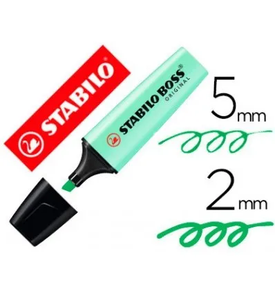 Маркер STABILO BOSS торт флуоресцентный 70 посыпать мятой 10 единиц | Канцтовары для
