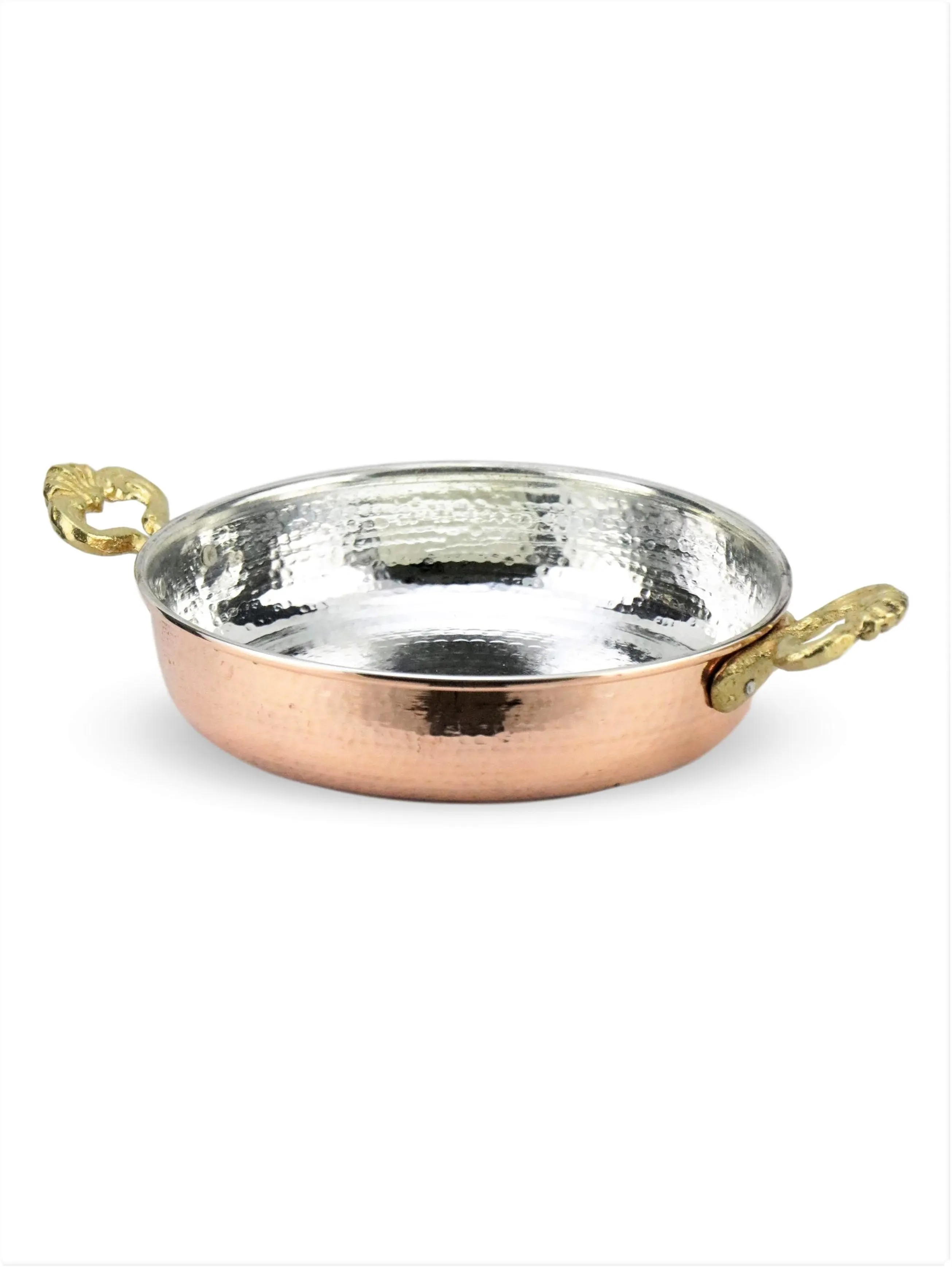 

Copper Egg, Egg and meat Roasting Pan ,meat roasting pan ,tinned copper frying pan ,16-17 Cm (494)
