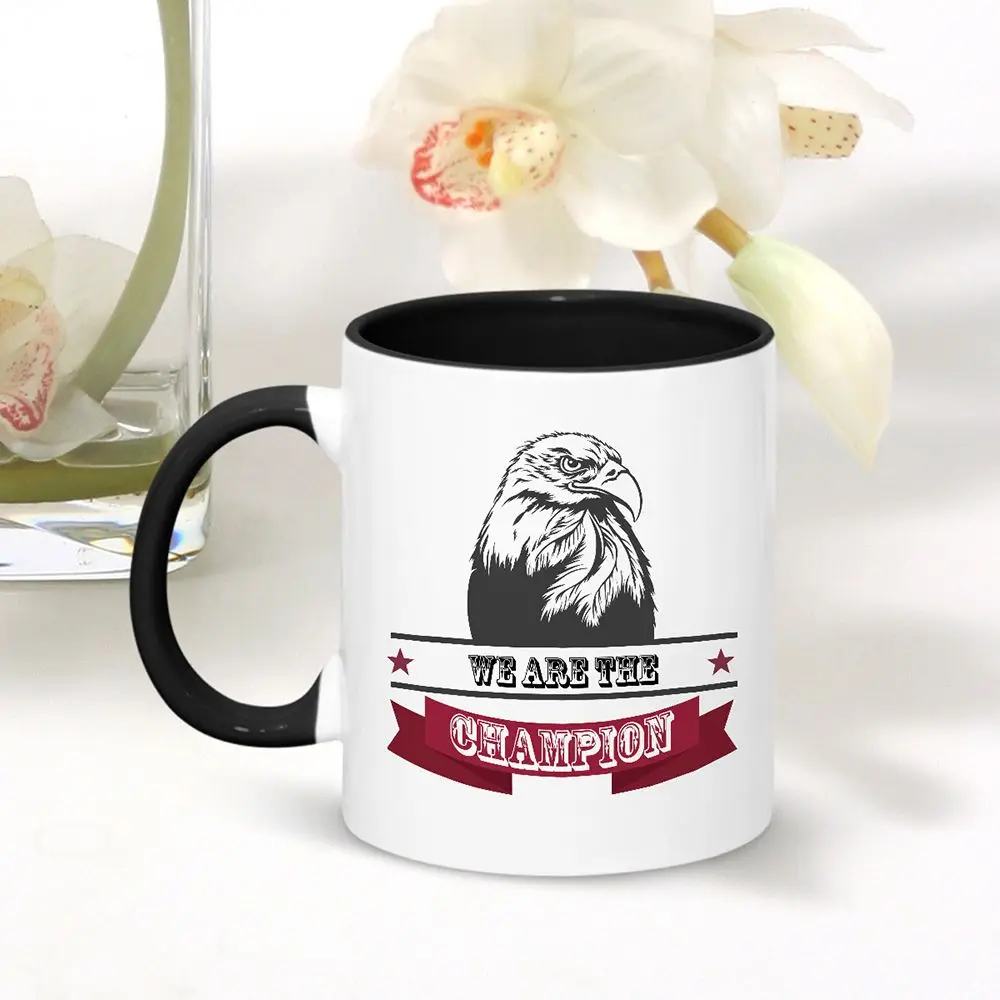 

Personalized Black Mug Cup (Black White Themed) 011