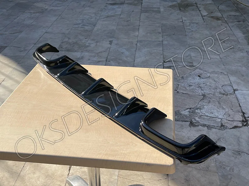 Диффузор для заднего бампера BMW E39 M Tec 5 Series 1996 1997 1998 1999 2001 TECH черный задний диффузор