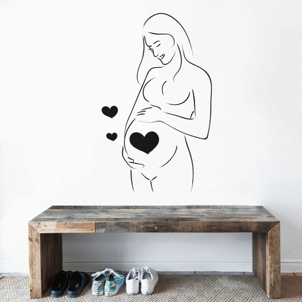 Съемная эстетичная декоративная основа Line Art для беременных женщин дома спальни