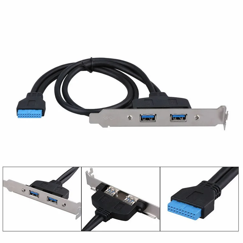 1 шт. задняя панель kphrtek USB3.0 расширительный кронштейн для 20 контактного