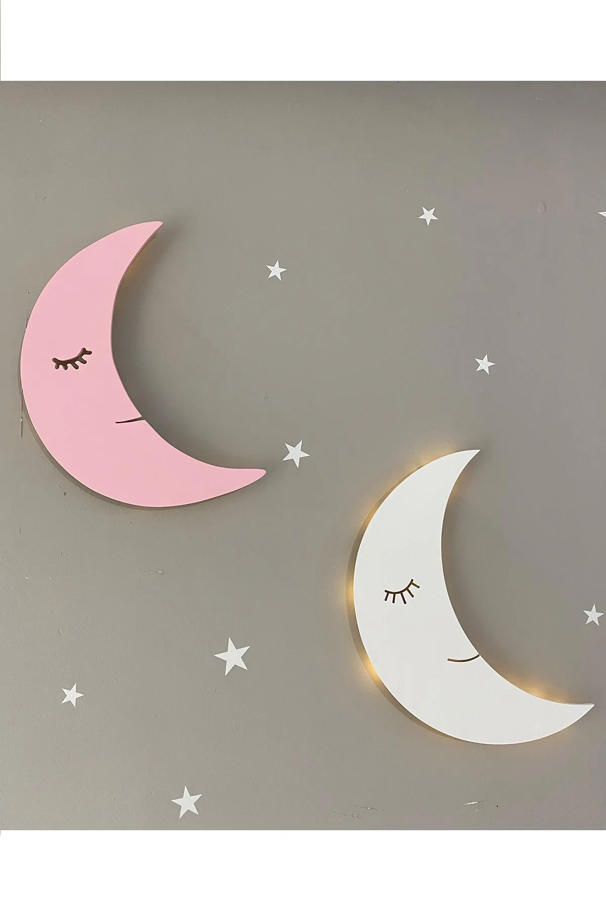 Jaju Baby White Moon and Pink Moon Night Light  Lighting