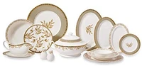 korkmaz a8184 imperial collection 92 pieces 12 person round dinner set