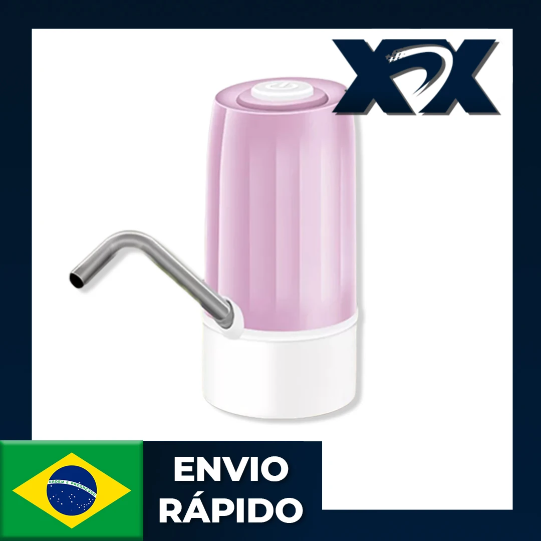 

Bivolt Universal Electric Pump with USB Charging for Gallon Water Bottle up to 20 liters 3W Rechargeable Filter Promotion