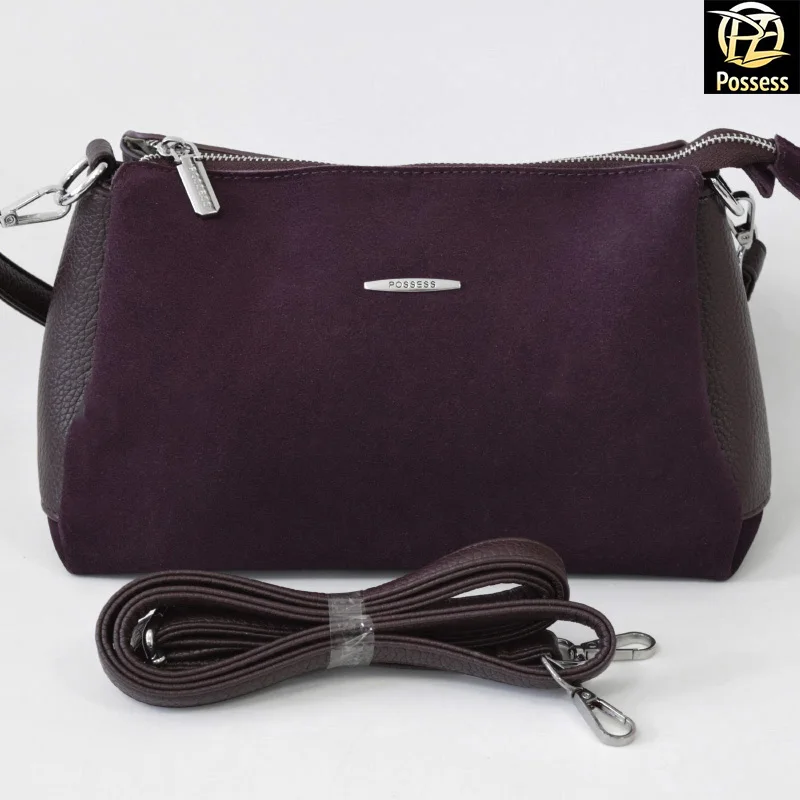 Женская сумка POSSESS BRAND JB1-5 лицевая сторона натуральная замша |