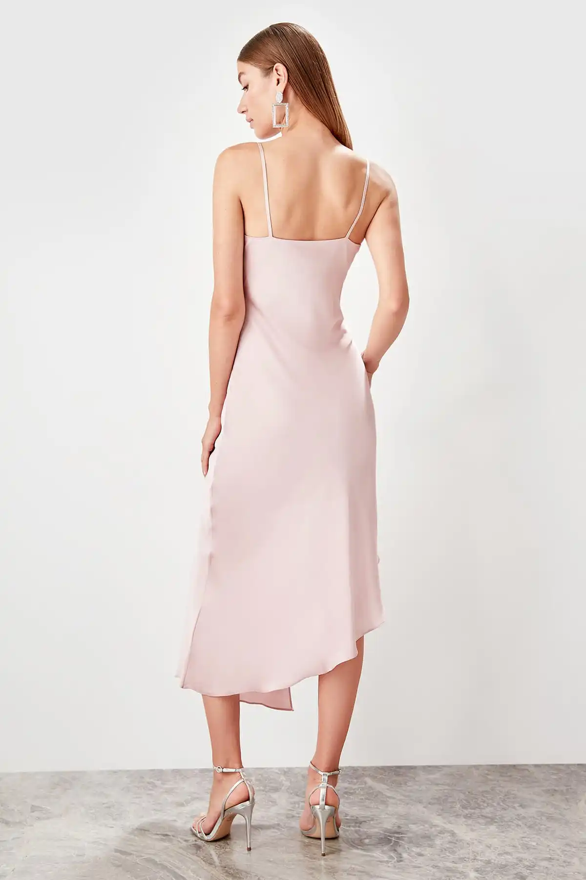 Trendyol платье с воротником воронкой TPRSS19EL0307|Женские платья| |