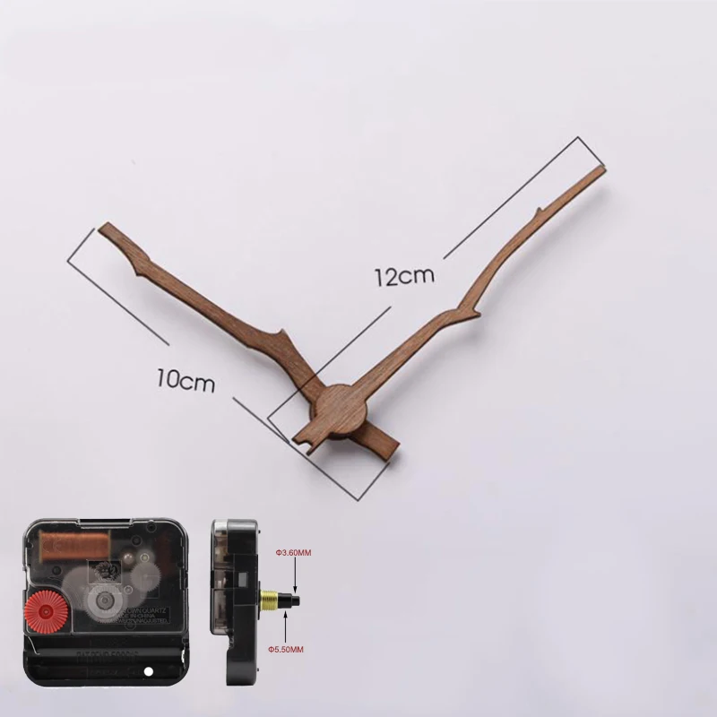 Professional Silent Clock Mechanism Clockwork Practical Seiko Shaft For 3D Wall Clock Walnut Pointer часовой механизм 12inch
